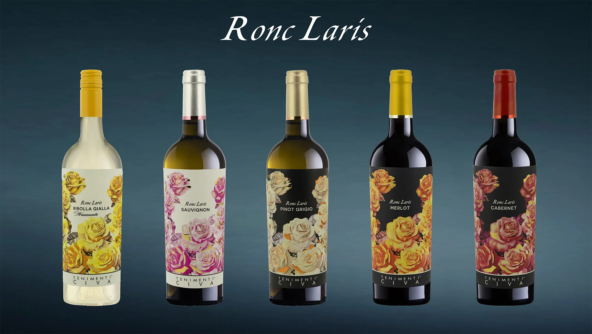 Selezione di bottiglie Ronc Laris – I prodotti del Canale Moderno di Tenimenti Civa