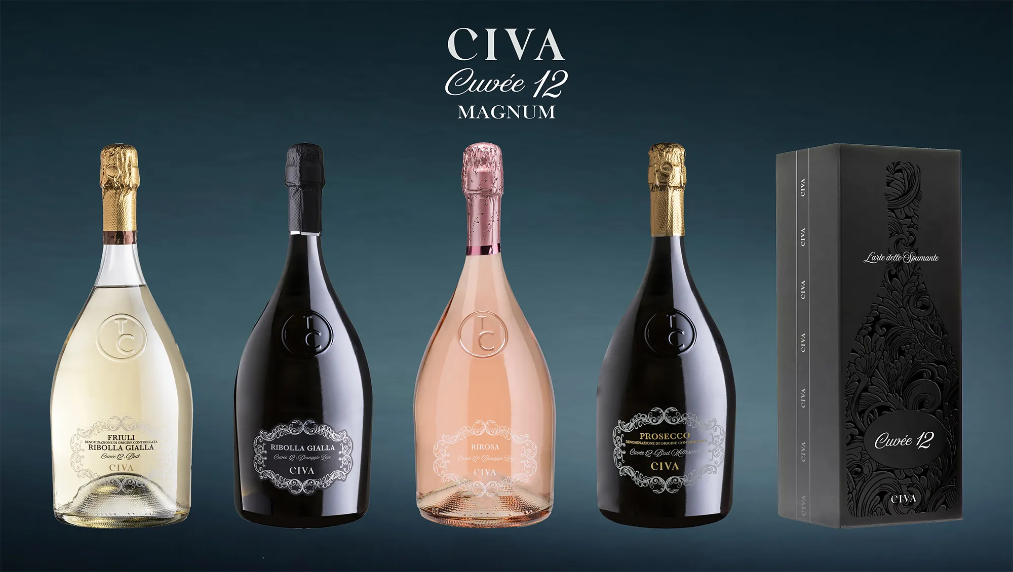 Selezione di bottiglie Cuvee 12 Magnum – I prodotti Ho.Re.Ca. di Tenimenti Civa